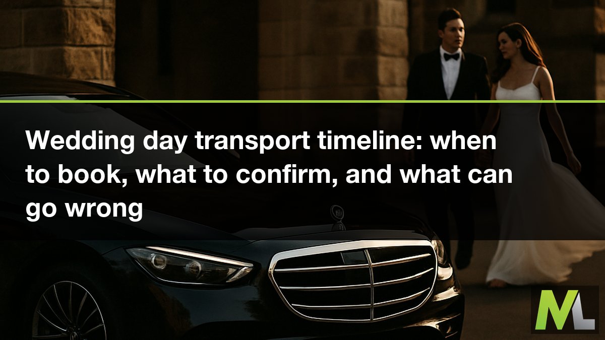 Wedding day transport timeline: when to book, what to confirm, and what can go wrong