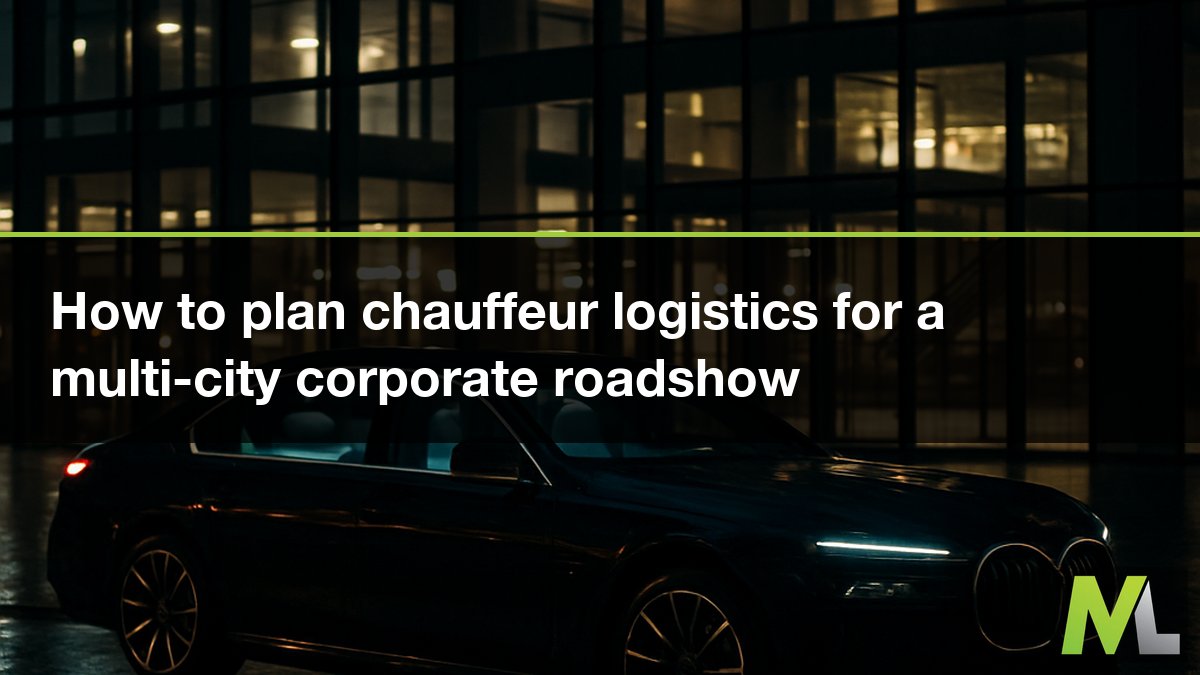 How to plan chauffeur logistics for a multi-city corporate roadshow