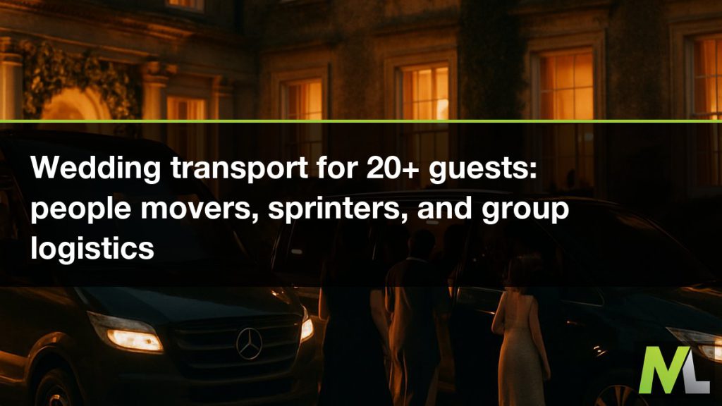 Wedding transport for 20+ guests - people movers, sprinters, and group logistics | Marquee Limousines